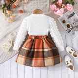 Preppy Pleated Skirt Set