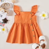 1pc Baby Girl Sleeveless Floral casual Dress - MomYom PK