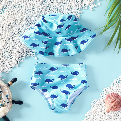 2pcs Baby Boy Childlike Marine Swimsuit - MomYom PK