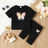 2pcs Toddler Girl Butterfly Print Short - sleeve Tee & Shorts Set - MomYom PK