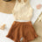 2pcs Toddler Girl Plaid Textured Cami Top and wavy Textured Shorts Set - MomYom PK