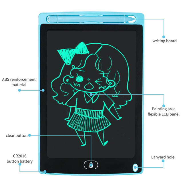 8.5 Inch LCD Drawing Tablet Kids Doodle Board Drawing Pad Painting Tools Toys for Boys Girls - MomYom PK