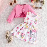 Flower Elephant Dress Set