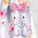 Flower Elephant Dress Set