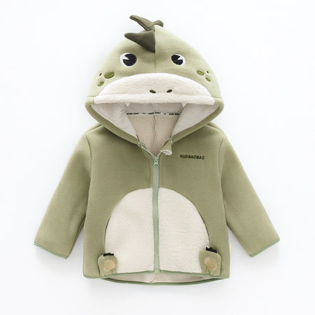 Unisex Baby Cartoon Hooded Winter Coat