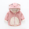 Unisex Baby Cartoon Hooded Winter Coat