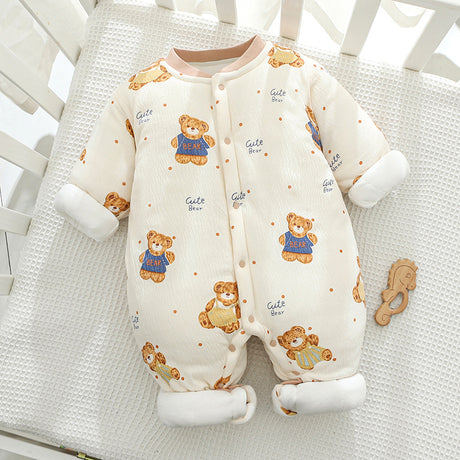 Baby Rompers Boys Girls Cotton Overalls Long Sleeve Jumpsuit