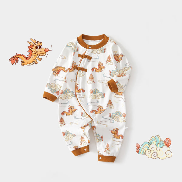 Baby boy romper long cotton cute pattern spring autumn winter baby clothes baby girl jumpsuit