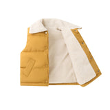 Fleece-Lined Cotton Vest for Winter