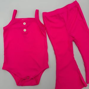 2-Piece Romper with Bell Bottoms