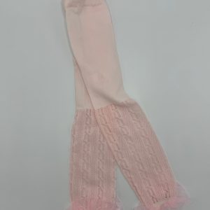 Baby Toddler Lace Trim Pure Color Hollow Ankle-length Pantyhose for Girls