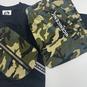 Camouflage 2-Piece Sweat Shirt and Sweat Pants