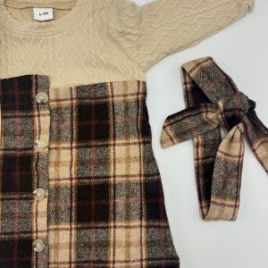 2-Piece Checkered Frocks