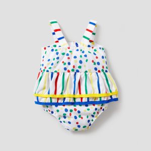 Baby Girl Sweet 3D Hyper-Tactile Romper - 0-3 Months, White