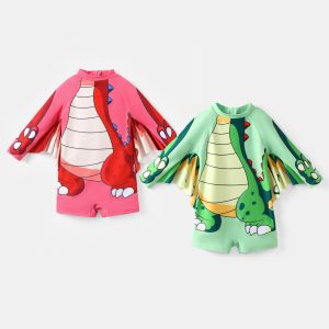 Toddler Boy Childish Dinosaur Swimsuit
