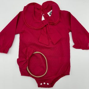 Cute Bow Romper with Head Band