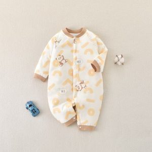 Winter Unisex Newborn Cotton Jumpsuit