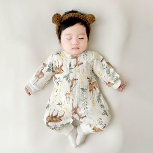 Baby Jumpsuit Newborn Cotton Boneless Sewing Long Sleeve Girls Boys Romper Kids Infant - Blue, 1-2 Years