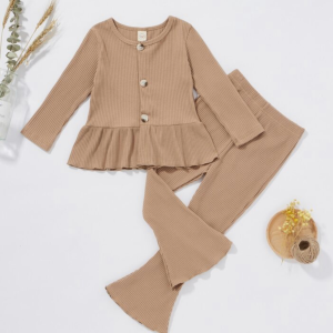 Winter 2-PC Button Down Frock and Bell Bottoms