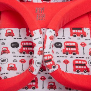 Baby Moses Basket - Red London Bus Theme