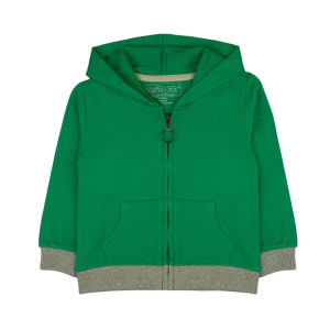Kids Hoodie - Green with Cosmic Print