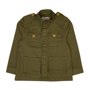 Kids Utility Jacket - Olive Green