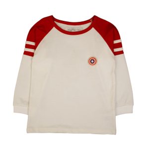 White and Red Striped Star Shirt