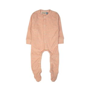 Peach Striped Baby Onesie