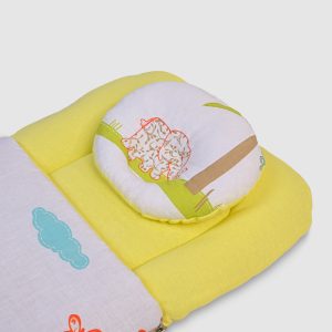 Yellow Baby Carry Nest with Safari Print - Yellow, 0-3 Months