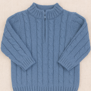 Sweater Front Zip Royal Blue Infant