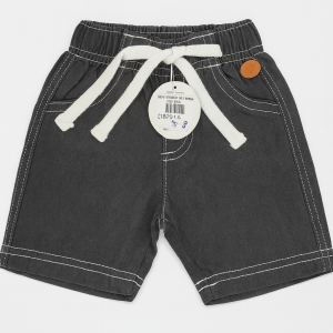 DENIM SHORTS WITH DORI LT GREY INFANT