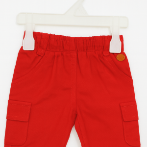 SHORTS DENIM TWILL RED INFANT