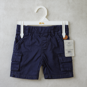 SHORT TWILL SIDE POCKET NAVY INFANT