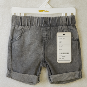 SHORTS DENIM LIGHT GREY INFANT