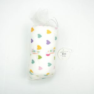 BLANKET FLEECE MULTI HEART