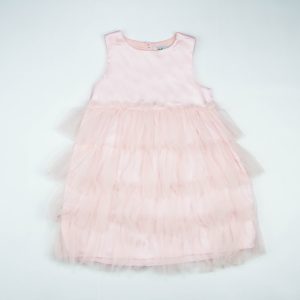 FROCK TRIPLE LAYER PINK INFANT