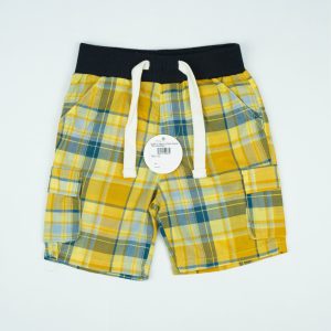 SHORTS DRAW STRING POCKET YELLOW INFANT
