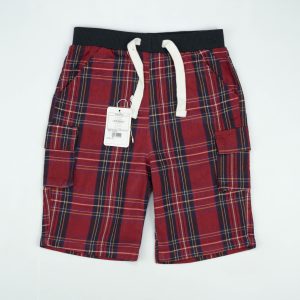 SHORTS DRAW STRING POCKET RED TODDLER