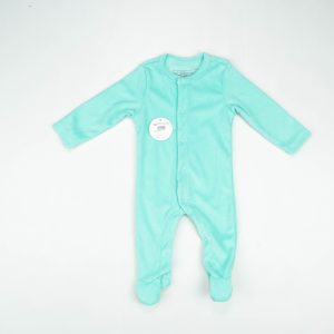 ROMPER TERRY MINT GREEN INFANT