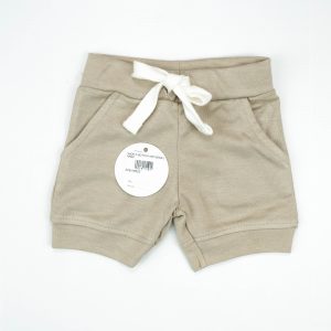 SHORTS BOTTOM HEM BEIGE INFANT