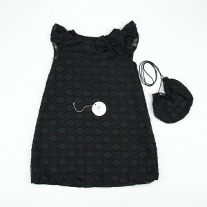 TOP RUFFLE SLSEEVS WITH BOW BEIGE TODDLER