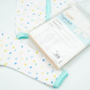 NIGHT SUIT 0-3M MUSTARD TRIANGLE