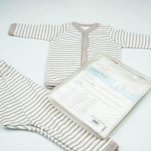 NIGHT SUIT NB GREY STRIPES