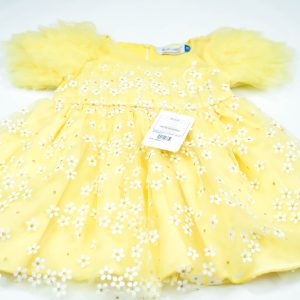 FROCK PLATE SLEEVES YELLOW INFANT