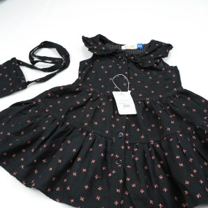 FROCK PETTER PAN COLLAR BLACK INFANT