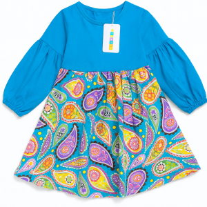 Frock Flair Yellow Paisly Toddler