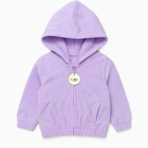 Hoodie Bottom Rib Lilac Toddler