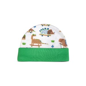 Baby Cap Little Dino Pattern Adorable Cotton Comfortable Infant Accessory - Green / Newborn