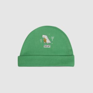 Baby Cap Little Dino Pattern Adorable Cotton Comfortable Infant Accessory   Variation 1 - Green / Newborn