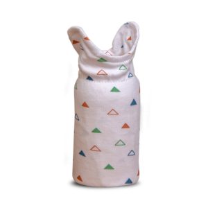 Geometric Pattern Bottle Holder - White / Newborn